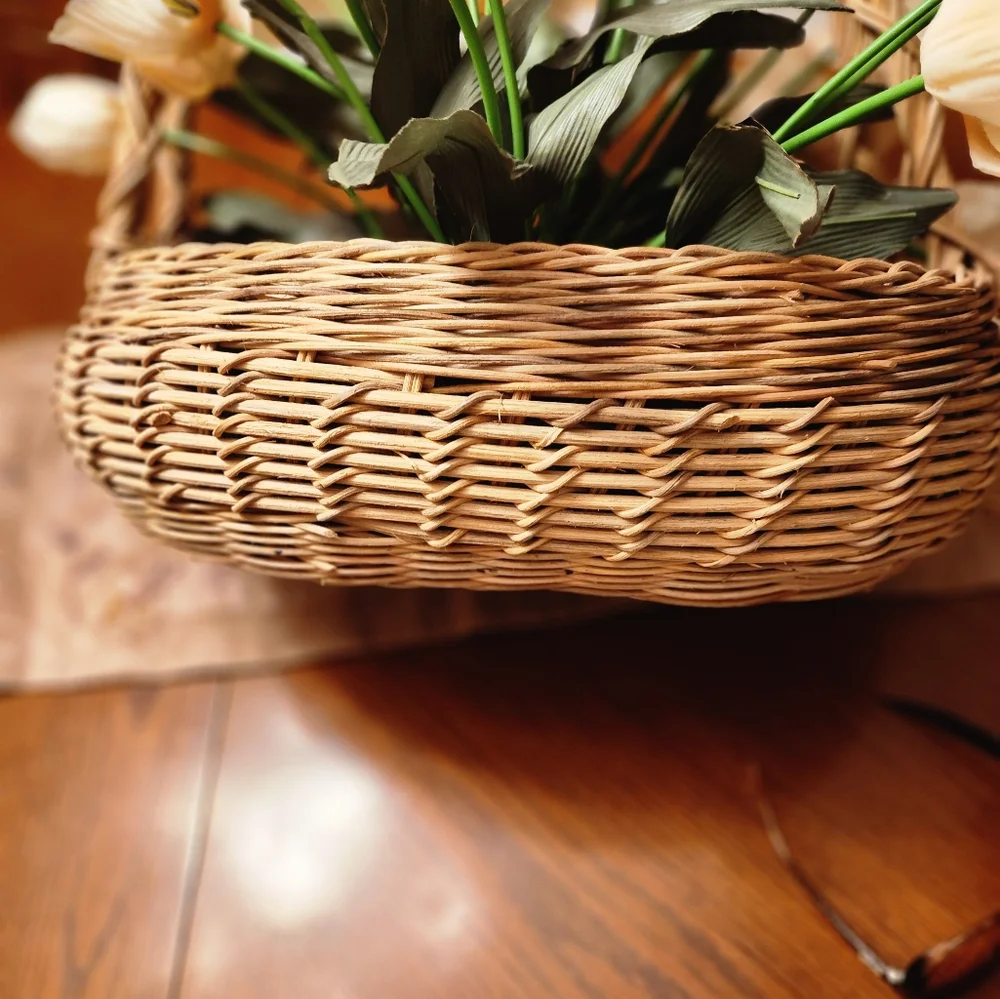 Vintage faux tulip floral arrangement